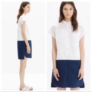 Madewell Vista Shirtdress in Colorblock
